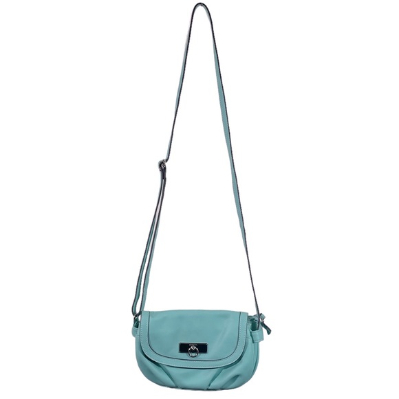 Rossetti Robin’s Egg Blue Crossbody Bag In Vegan Leather - Picture 2 of 12